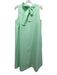 COS Size 40/S Pistachio Green Cotton Sleeveless neck tie Tent Style Midi Dress Pistachio Green / 40/S