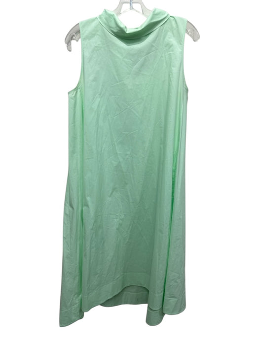 COS Size 40/S Pistachio Green Cotton Sleeveless neck tie Tent Style Midi Dress Pistachio Green / 40/S