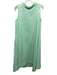 COS Size 40/S Pistachio Green Cotton Sleeveless neck tie Tent Style Midi Dress Pistachio Green / 40/S