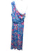 Lilly Pulitzer Size XS Blue, Pink, Orange Rayon & Spandex One Shoulder Dress Blue, Pink, Orange / XS