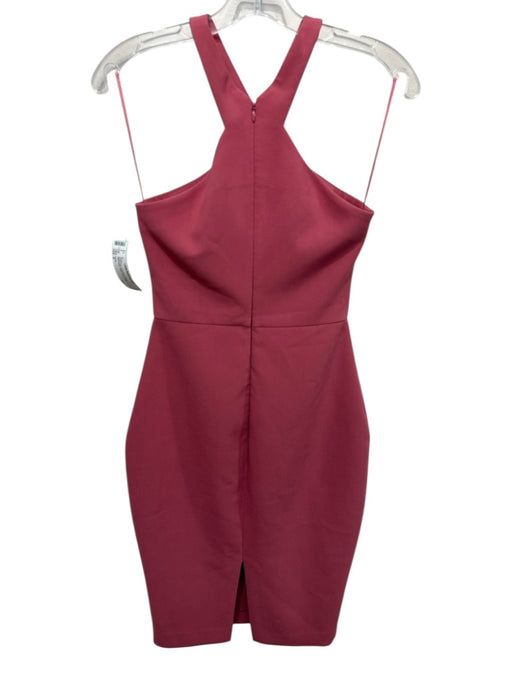 Likely Size 2 Dusty Pink Polyester & Rayon Sleeveless Halter Knee length Dress Dusty Pink / 2