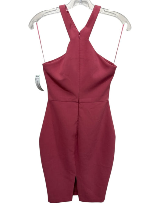 Likely Size 2 Dusty Pink Polyester & Rayon Sleeveless Halter Knee length Dress Dusty Pink / 2