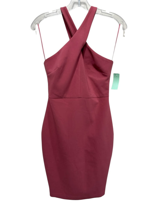 Likely Size 2 Dusty Pink Polyester & Rayon Sleeveless Halter Knee length Dress Dusty Pink / 2