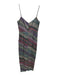 Saylor Size XS Green, Purple, Multi Polyester Fully Sequined Sleeveless Dress Green, Purple, Multi / XS