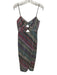 Saylor Size XS Green, Purple, Multi Polyester Fully Sequined Sleeveless Dress Green, Purple, Multi / XS