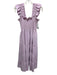 Hill House Size S Light Purple Polyester Sleeveless Smocked Bodice Tiered Dress Light Purple / S