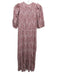 India Collection Emerson Fry Size S Rust Red & White Modal Abstract Print Dress Rust Red & White / S