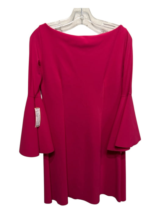 Chiara Boni Size S / 42 Fuchsia Pink Polyamide Blend Bateau Neckline Shift Dress Fuchsia Pink / S / 42