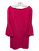 Chiara Boni Size S / 42 Fuchsia Pink Polyamide Blend Bateau Neckline Shift Dress Fuchsia Pink / S / 42