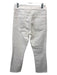Mother Size 30 Cream Cotton Blend Frayed Mid Rise Straight Leg Cropped Jeans Cream / 30