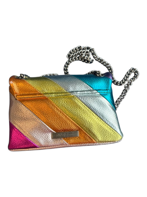 Kurt Geiger Rainbow Vegan Leather Bird Silver Hardware Crossbody Purse Rainbow / One Size