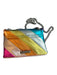 Kurt Geiger Rainbow Vegan Leather Bird Silver Hardware Crossbody Purse Rainbow / One Size