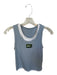Daily Drills Size XS/S Light blue & white Cotton Blend Ribbed Athletic Tank Top Light blue & white / XS/S