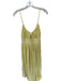 Ulla Johnson Size 2 Butter Yellow Cotton Key Hole Spaghetti Strap Ruffles Dress Butter Yellow / 2