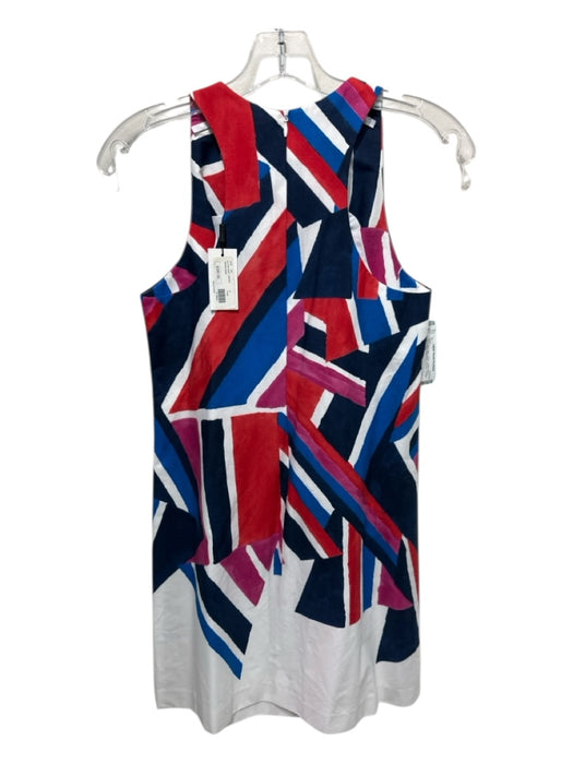 Milly & Tate Size 4 Blue, Red, White Cotton Blend Sleeveless Sheath Dress Blue, Red, White / 4
