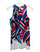 Milly & Tate Size 4 Blue, Red, White Cotton Blend Sleeveless Sheath Dress Blue, Red, White / 4