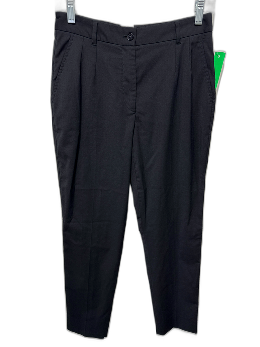 Dolce & Gabbana Staff Size 40 Black Polyester & Wool Zip Fly Pockets Pants Black / 40