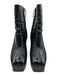 Guiseppe Zanotti Shoe Size 42 Black Patent Leather Side Zip Square Toe Boots Black / 42