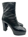 Guiseppe Zanotti Shoe Size 42 Black Patent Leather Side Zip Square Toe Boots Black / 42