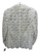 Akris Size 14 Cream Polyamide & Silk Lace Overlay Single Button Scalloped Jacket Cream / 14