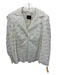 Akris Size 14 Cream Polyamide & Silk Lace Overlay Single Button Scalloped Jacket Cream / 14