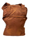Lug Burnt Orange Polyester Handles Zip Close Compartments Foldable Bag Burnt Orange / Large