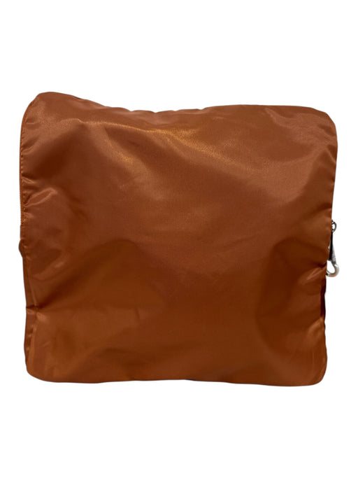 Lug Burnt Orange Polyester Handles Zip Close Compartments Foldable Bag Burnt Orange / Large