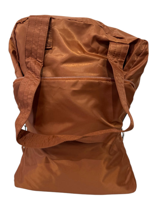 Lug Burnt Orange Polyester Handles Zip Close Compartments Foldable Bag Burnt Orange / Large