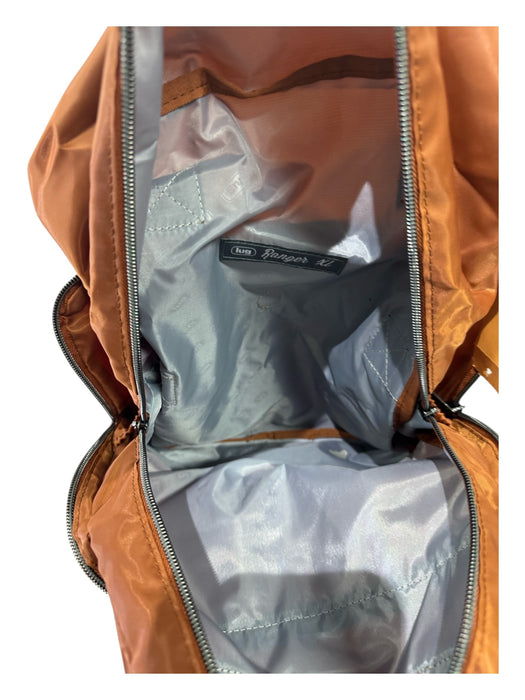 Lug Burnt Orange Polyester Handles Zip Close Compartments Foldable Bag Burnt Orange / Large