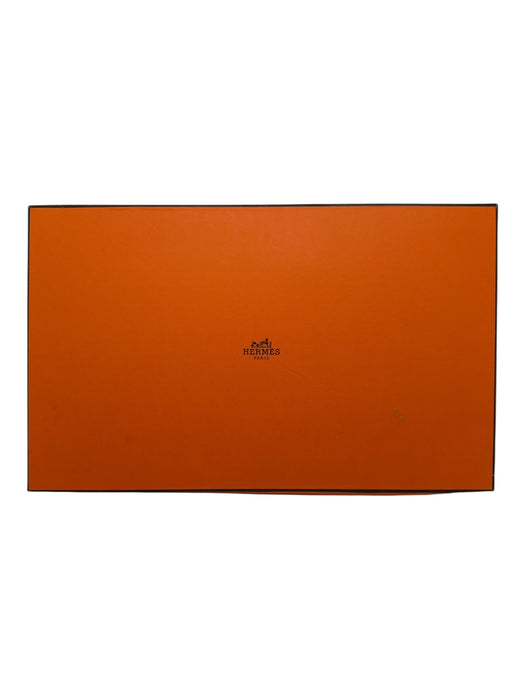 Hermes Orange Cashmere & Silk Thin Sheer Delicate Box Inc. scarf Orange / Large