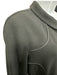 Chanel Size 44 Black Wool Satin Trim Piping Logo Trouser Pants Black / 44