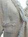 Chanel Size 44 Cream wool silk blend Tweed tulle ruffles Snap Buttons Jacket Cream / 44