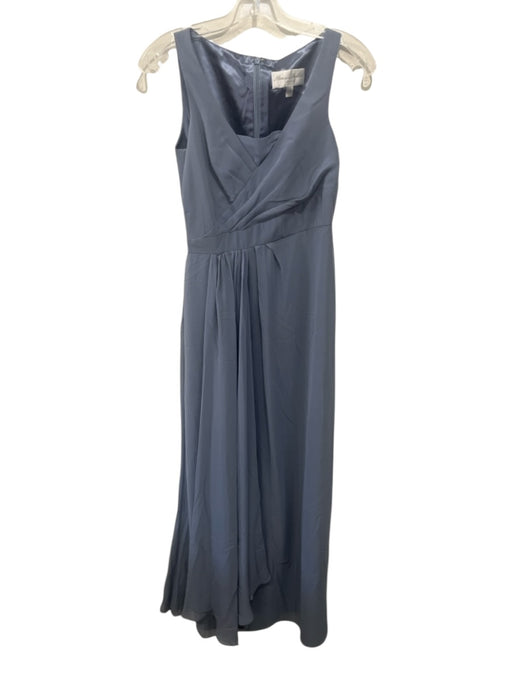 Monique Lhuillier Size 4 Periwinkle Blue Polyester Sheer Overlay Sleeveless Gown Periwinkle Blue / 4