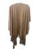 Andersen & Lauth Size One Size Tan Faux Suede Fringe Detail Open Front Jacket Tan / One Size