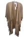 Andersen & Lauth Size One Size Tan Faux Suede Fringe Detail Open Front Jacket Tan / One Size