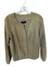 Talbots Size 8 Taupe Suede Full Zip Long Sleeve Front Pockets Jacket Taupe / 8