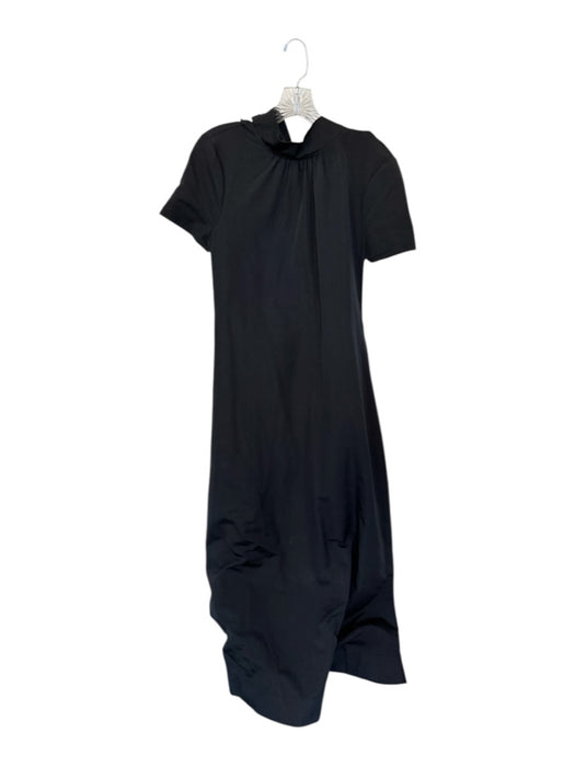 Staud Size S Black Cotton Blend Sleeveless neck tie Maxi Dress Black / S