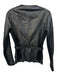 Vince Size M Black Leather Outer Pockets Full ZIp Belt Inc. Jacket Black / M
