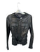 Vince Size M Black Leather Outer Pockets Full ZIp Belt Inc. Jacket Black / M