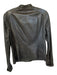 Vince Size M Ash Gray Leather Full Zip Long Sleeve Moto Jacket Ash Gray / M