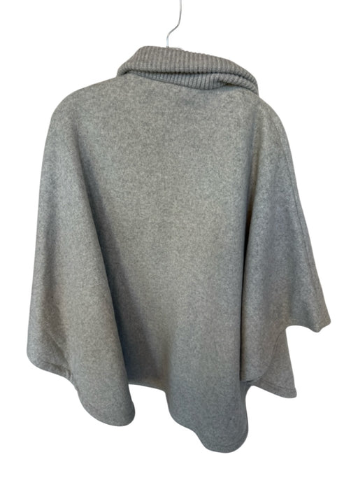 Tuckernuck Size One Size Gray Wool Blend Batwing Funnel Neck Half Zip Coat Gray / One Size