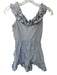 Alice McCall Size 2 Light Gray Polyester Off Shoulder Ruffles Back Zip Romper Light Gray / 2