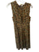 Ulla Johnson Size 8 Brown & Green Silk Sleeveless Swiss Dot Metallic Dress Brown & Green / 8