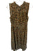 Ulla Johnson Size M Teal & Orange Lycocell Sleeveless Flowers Maxi Dress Teal & Orange / M