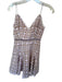 Sau Lee Size 0 Purple & Nude Polyester Spaghetti Strap Lace Overlay Dress Purple & Nude / 0