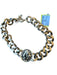 Saint Moran Gold Metal Chunky Chain Coin Choker Necklace Gold