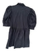 Hunter Bell Size M Black Cotton Balloon Sleeve Tie Waist Button Up Dress Black / M