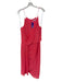Camilla & Marc Size 6 Salmon Silk Spaghetti Strap Midi Drape Front Dress Salmon / 6
