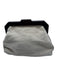 Zara Cream & Green Knit Fish Wood Handle Inner Pocket Clutch Cream & Green