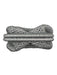 Dans-la-main Silver Crochet Silver Hardware Metallic Clutch Silver